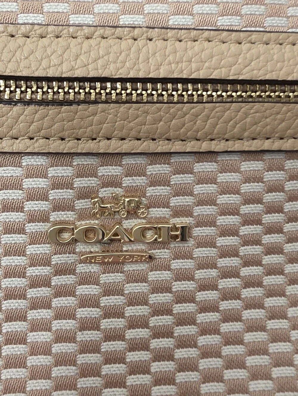 Coach Legacy Jacquard Praire Satchel Beechwood Tan C2081-29848